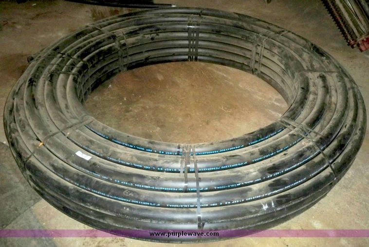 image for item 5296 (3) rolls of 2" black poly pipe