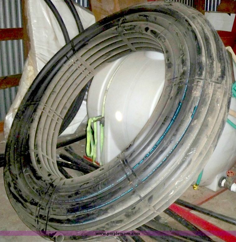 image for item 5296 (3) rolls of 2" black poly pipe