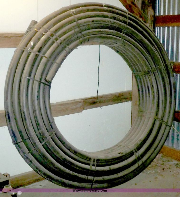 image for item 5296 (3) rolls of 2" black poly pipe