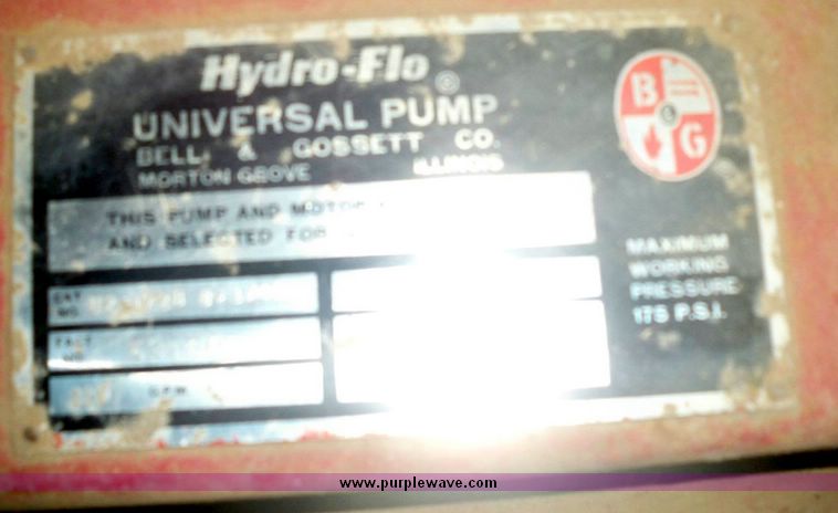 image for item 5299 Hydro Flow universal pump