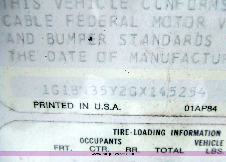 image for item 6572 1986 Chevrolet Caprice Classic station wagon