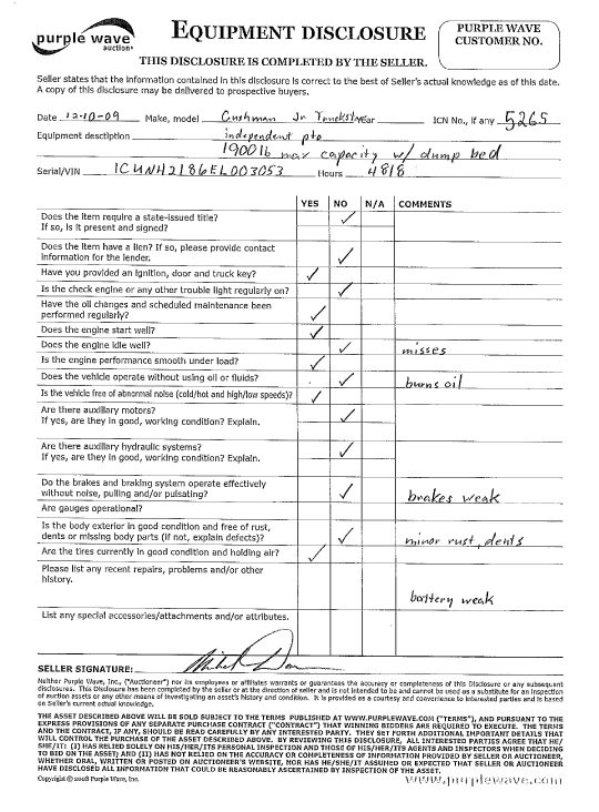 image for item 5265 Cushman Jr Truck Star