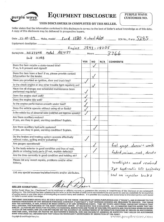 image for item 5285 Ford 1520 utility tractor