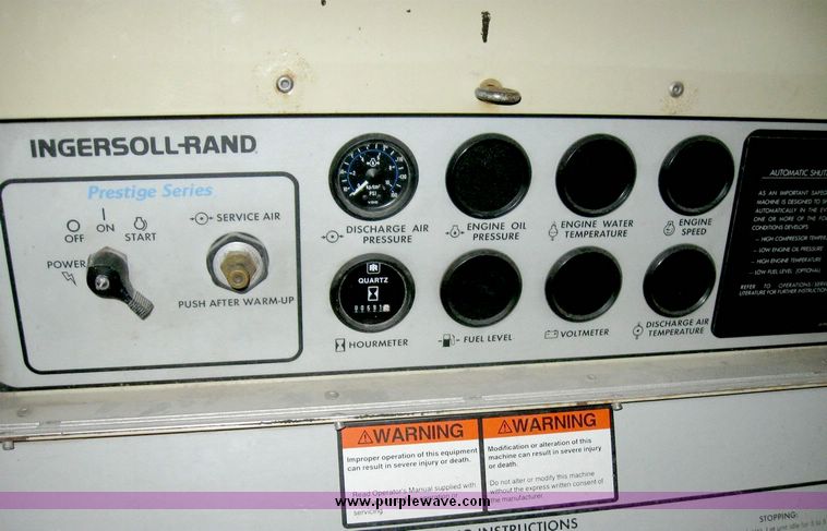 image for item 6644 Ingersoll Rand P-100 air compressor