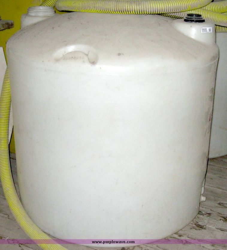 image for item 6688 (2) 225 gallon poly tanks