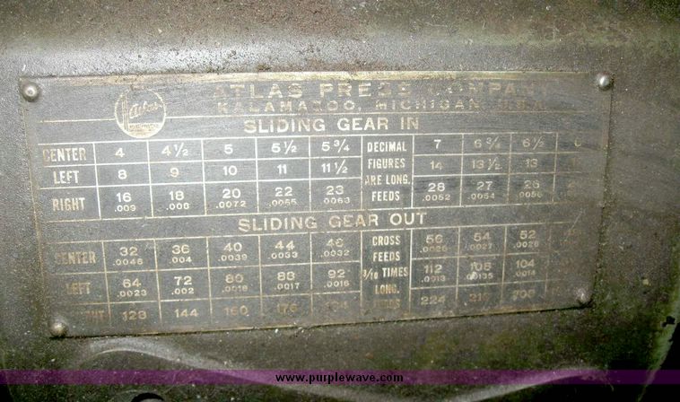 image for item 6698 Clausing Metal lathe