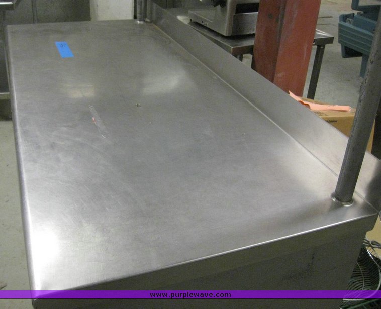 image for item 6707 (2) stainless steel rolling kitchen tables