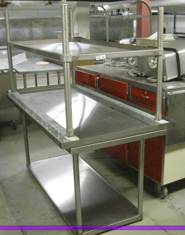 image for item 6710 (2) stainless steel kitchen tables