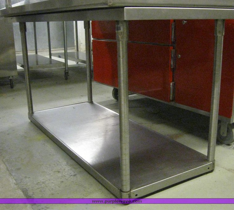 image for item 6710 (2) stainless steel kitchen tables
