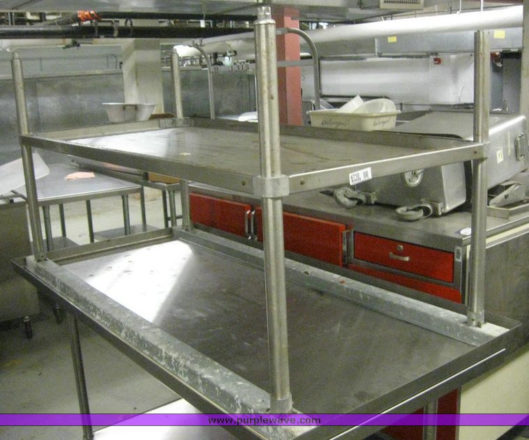 image for item 6710 (2) stainless steel kitchen tables