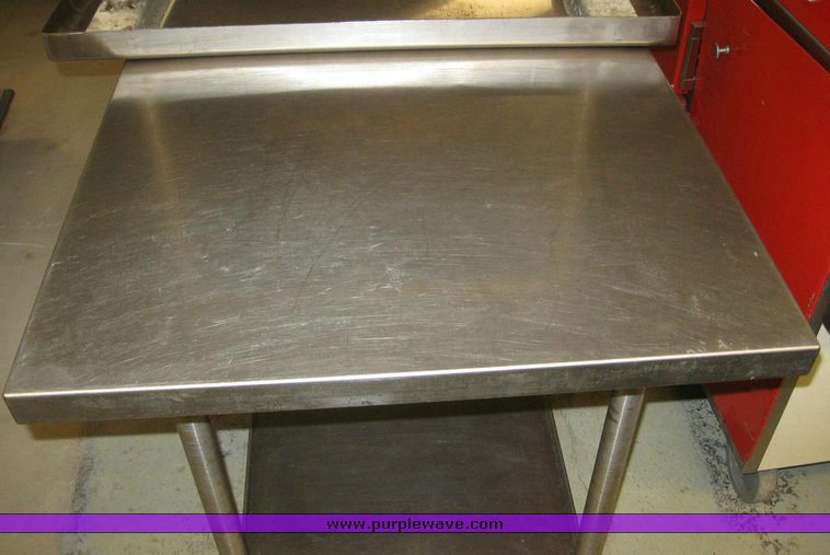 image for item 6710 (2) stainless steel kitchen tables