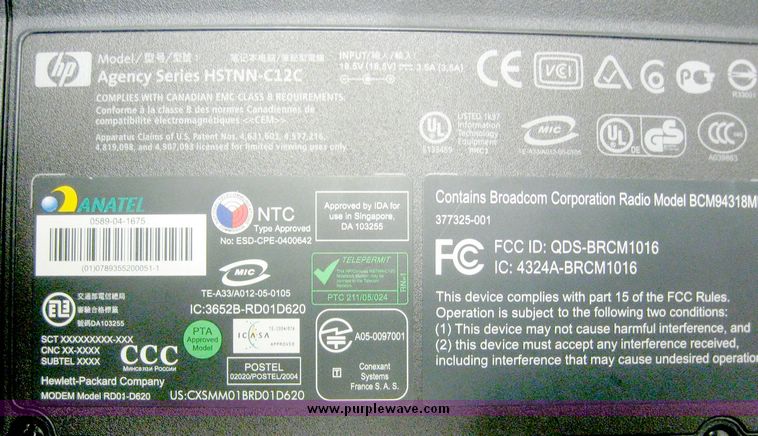 image for item 6752 (4) HP Compaq NX6125 laptops