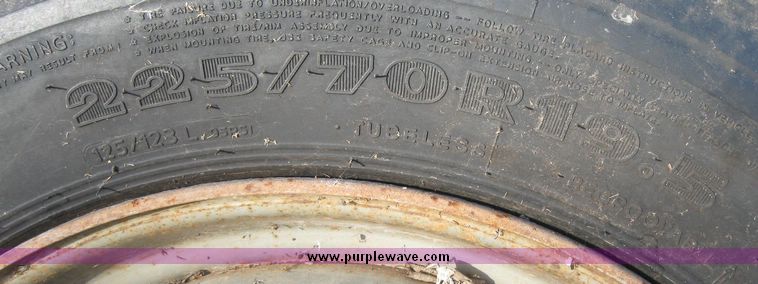 image for item 3163 (2) tires with wheels
