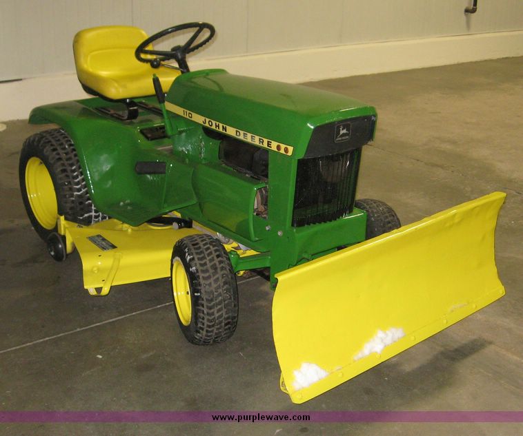 image for item 3802 John Deere 110 riding garden tractor