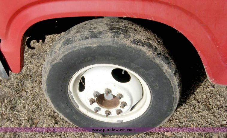 image for item 3758 1984 Ford F-350 pickup with 11' flatbed