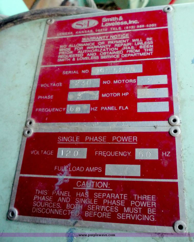 image for item 5079 Smith & Loveless pump station