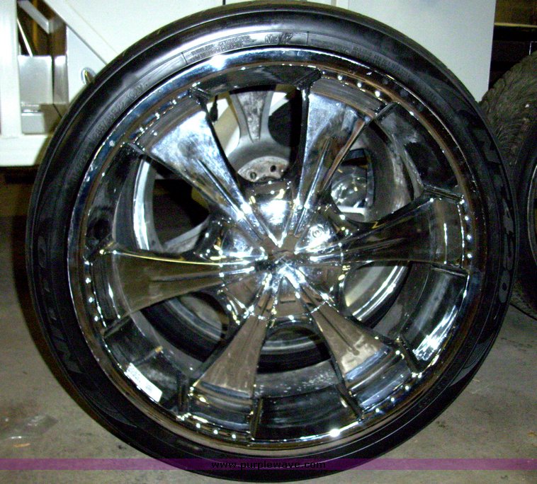 image for item 5085 (4) 22" tires and wheels
