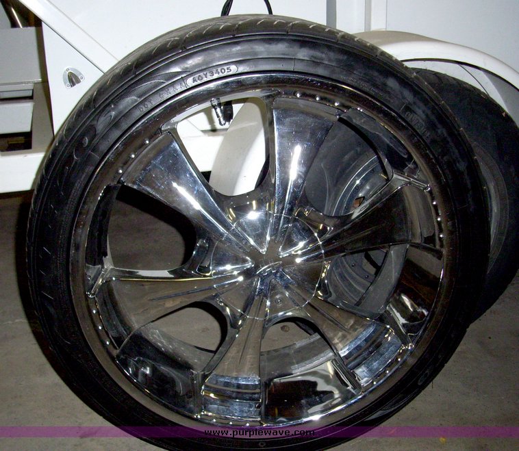image for item 5085 (4) 22" tires and wheels