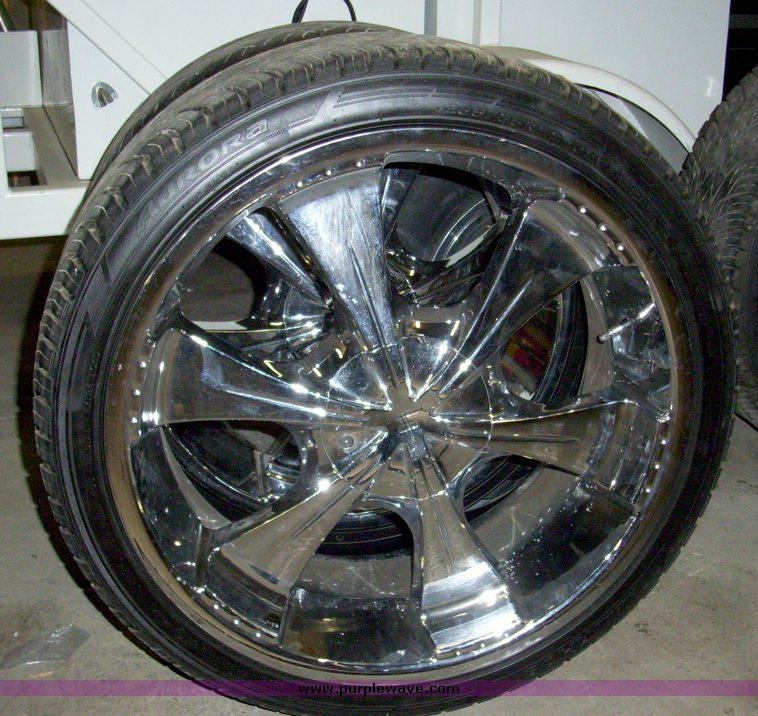 image for item 5085 (4) 22" tires and wheels
