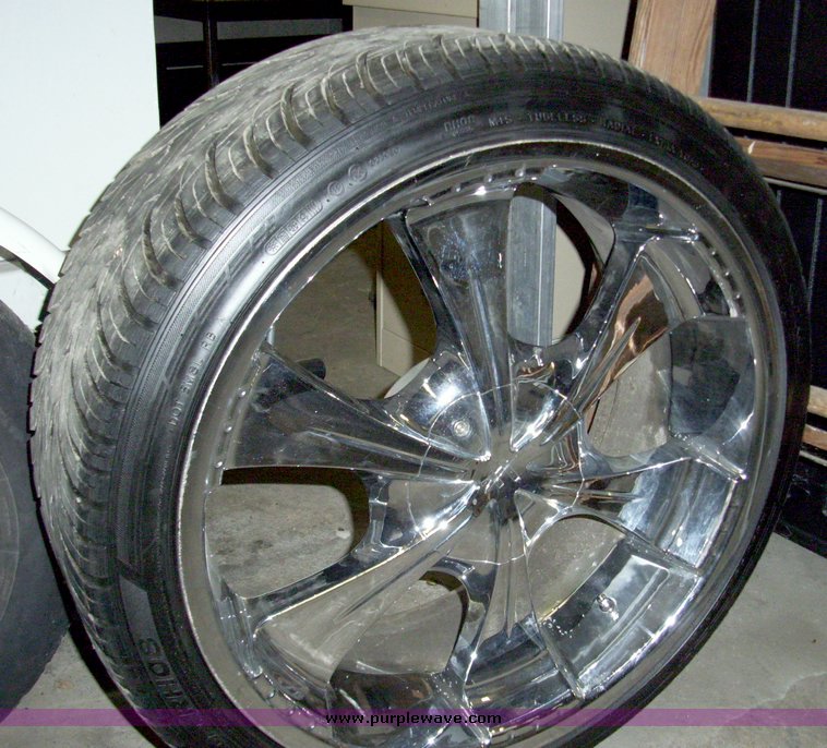 image for item 5085 (4) 22" tires and wheels