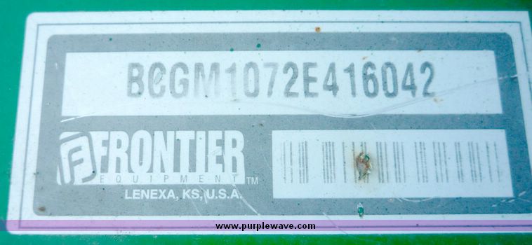 image for item 5118 Frontier GM1072E mower