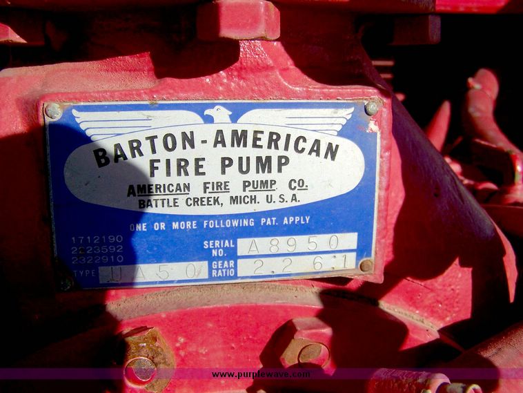 image for item 8429 1971 Chevrolet C50 fire tanker truck