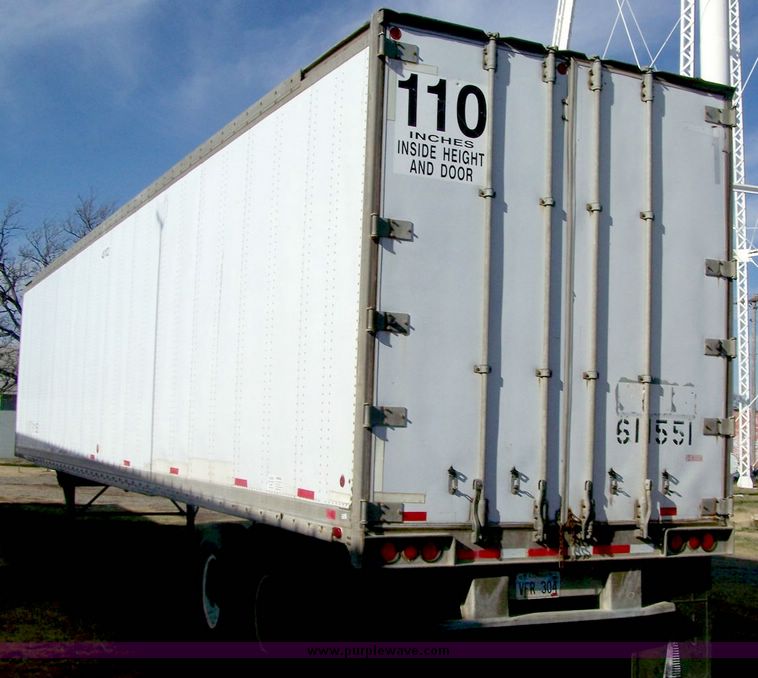 image for item 8436 1992 Oshkosh 48' box trailer