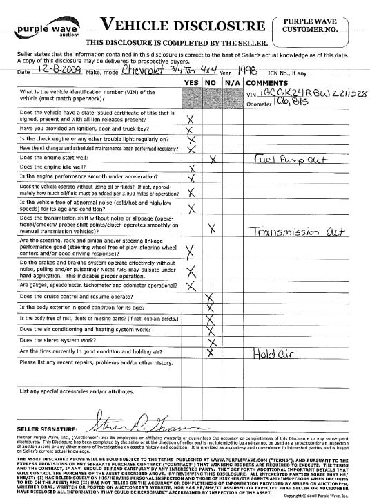 image for item 4093 1998 Chevrolet K2500