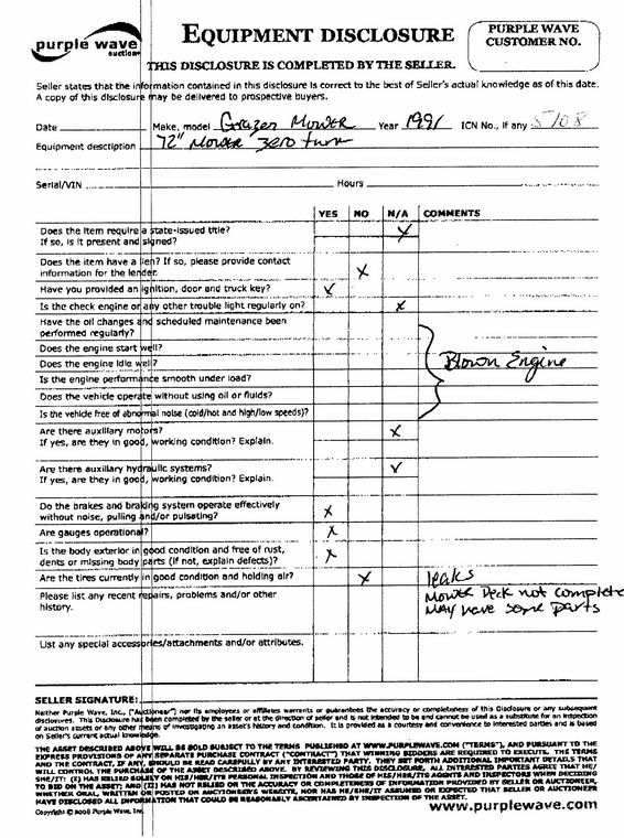 image for item 5108 Grazer 4200CD mower