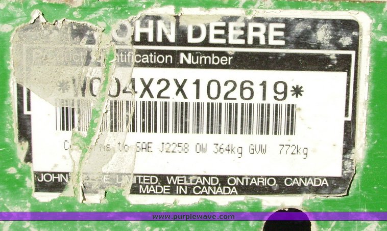 image for item 1002 2004 John Deere Gator 4x2 utility vehicle