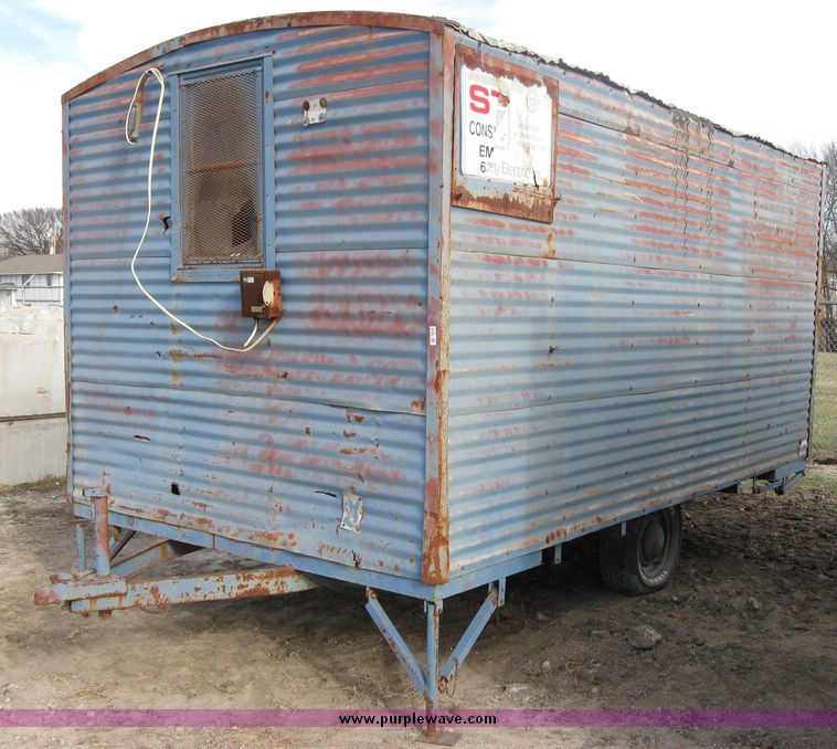 image for item 3174 14' shop built job site trailer