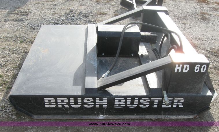 image for item 3179 Brush Buster HD60 hydraulic mower skid steer attachment