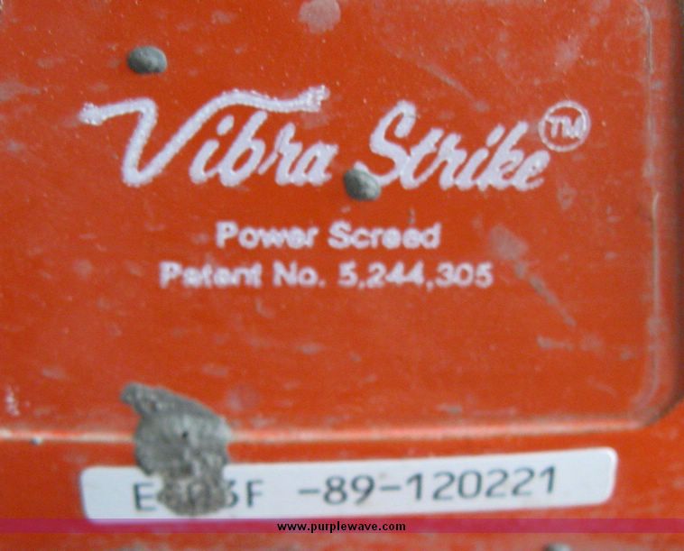 image for item 3258 Vibra Strike 12' screed