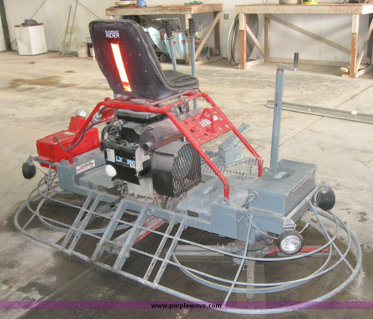 image for item 3259 Allen Razorback 8' riding power trowel