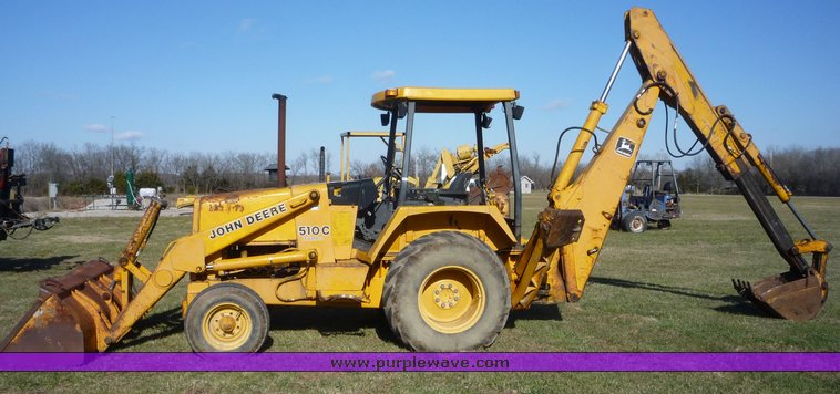 image for item 5084 1988 John Deere 510C backhoe loader