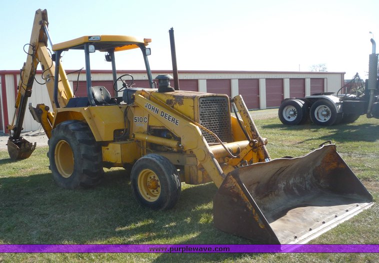 image for item 5084 1988 John Deere 510C backhoe loader
