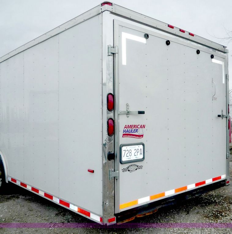 image for item 5142 2008 American Hauler 48' gooseneck aluminum trailer