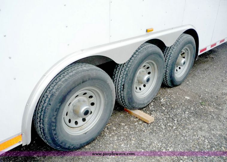 image for item 5142 2008 American Hauler 48' gooseneck aluminum trailer