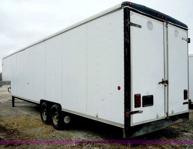 image for item 5143 1992 Wells Cargo 36' aluminum trailer
