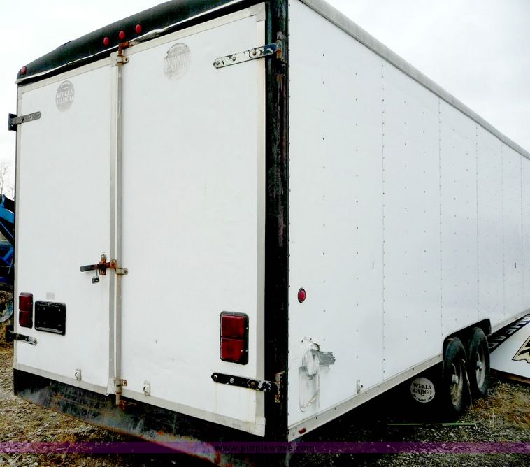 image for item 5143 1992 Wells Cargo 36' aluminum trailer