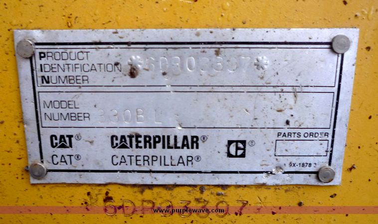 image for item 5151 1999 Caterpillar 330B excavator