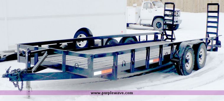 image for item 5271 1996 Buck Dandy 20' tandem axle trailer