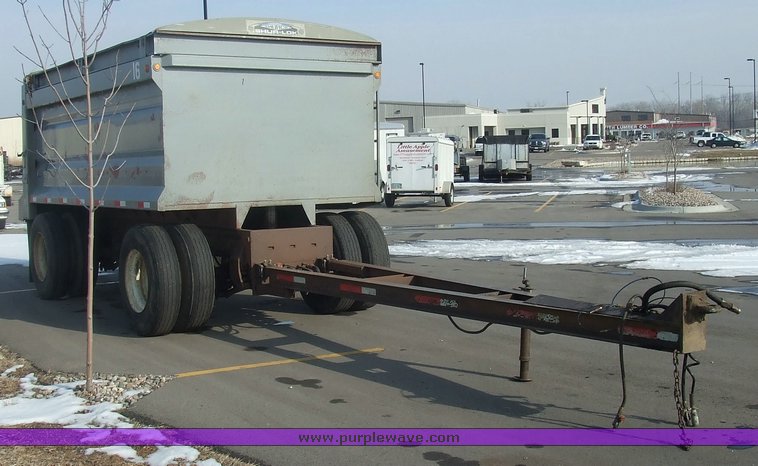 image for item 6573 2001 Trout Creek 15' dump bed pup trailer