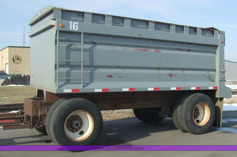 image for item 6573 2001 Trout Creek 15' dump bed pup trailer