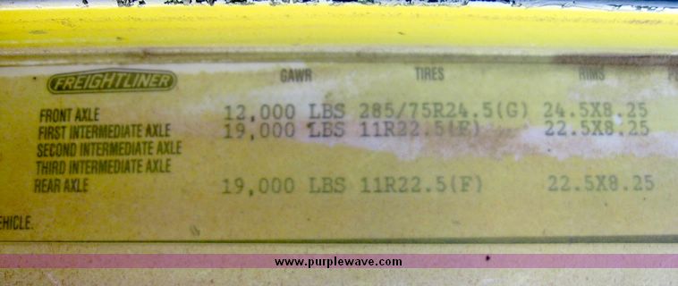 image for item 6629 1994 Freightliner dump truck