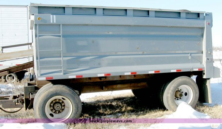 image for item 6635 2001 Trout Creek 15' dump bed pup trailer