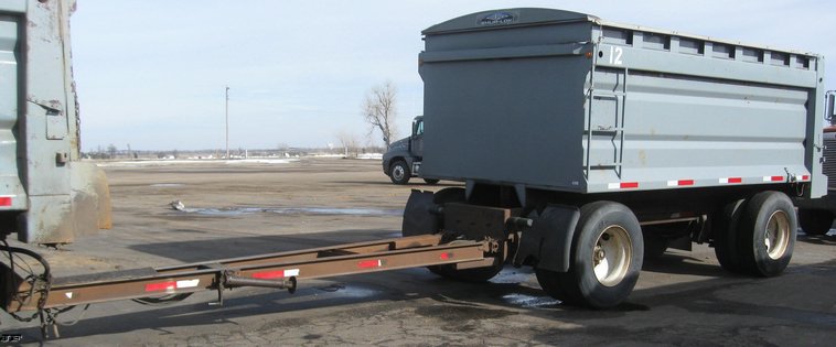 image for item 6795 2001 Trout Creek 15' dump bed pup trailer