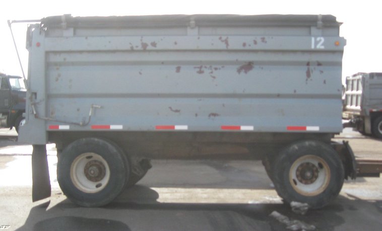 image for item 6795 2001 Trout Creek 15' dump bed pup trailer
