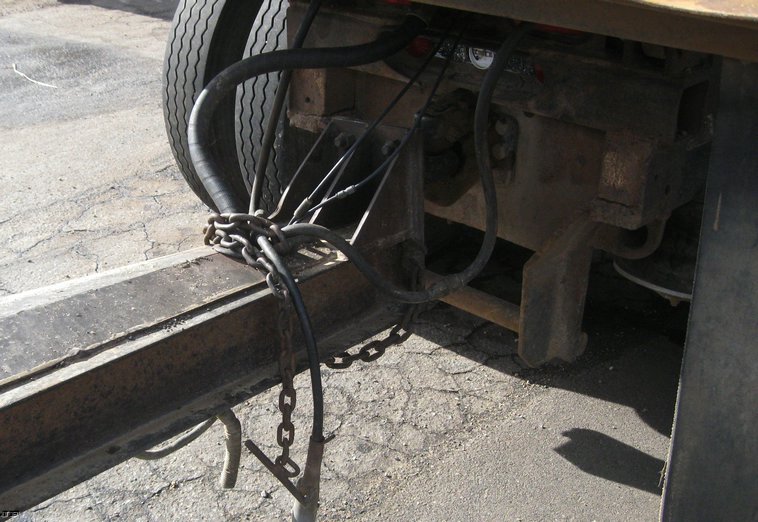 image for item 6795 2001 Trout Creek 15' dump bed pup trailer