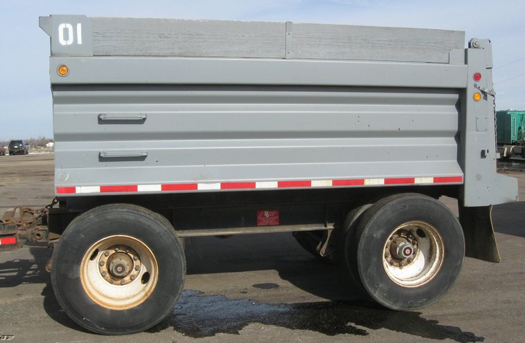 image for item 6796 1999 Neville Built 12' dump bed pup trailer